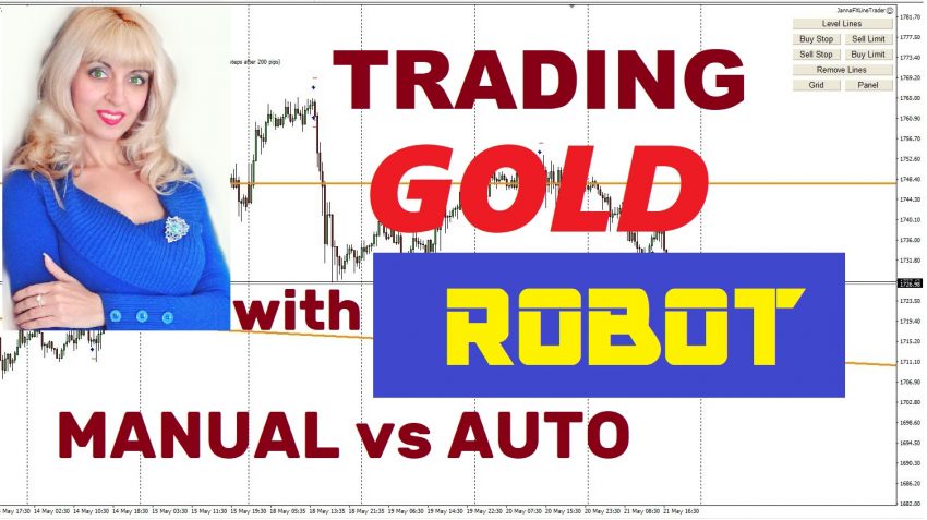 Gold Trading with Robot, Full Auto Result with JannaFX LineTrader